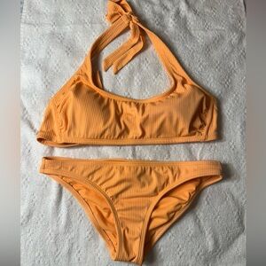 Xhilaration Orange Bikini Set Minimalist Swimwear
